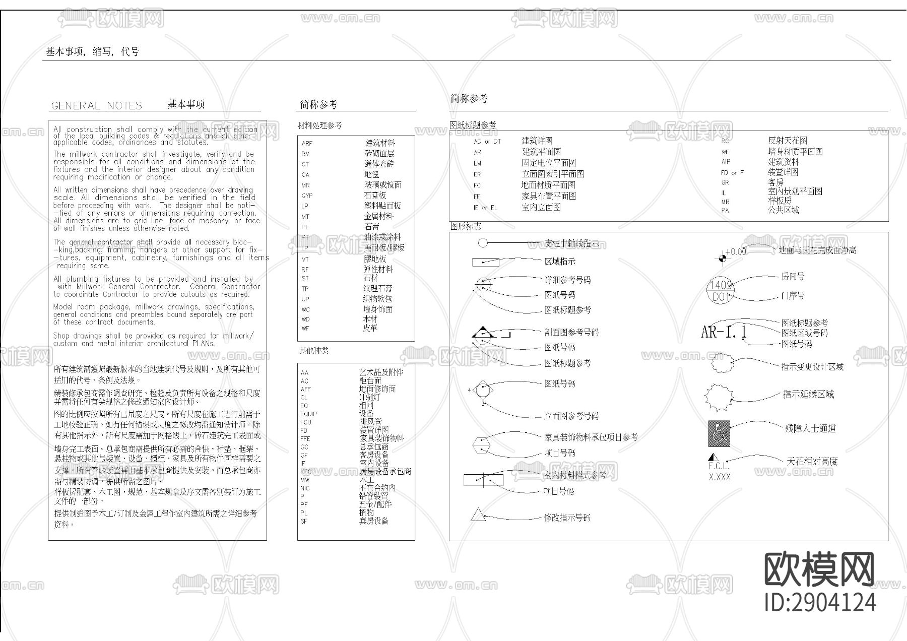 售楼部封面目录设计说明图例cad大样图下载（渲染图2）