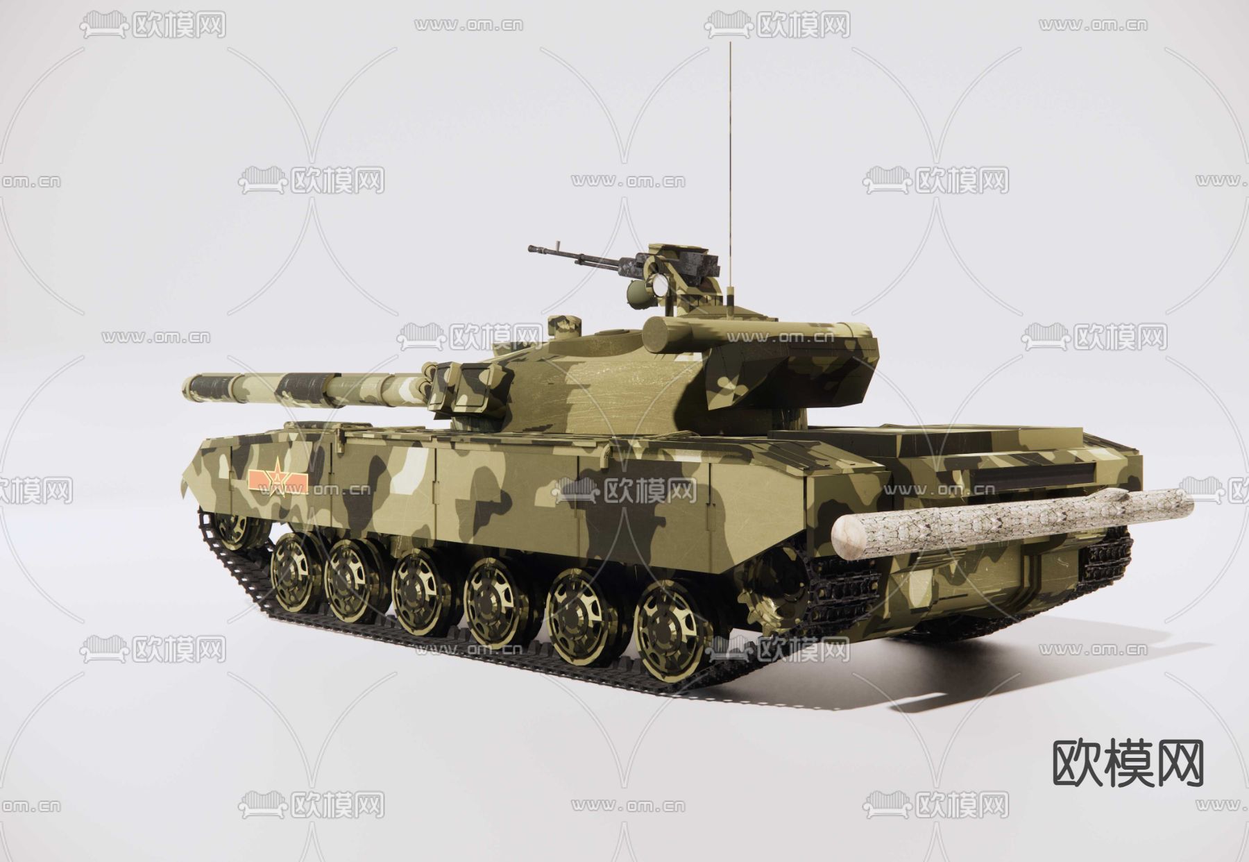 主战坦克su模型下载（渲染图3）