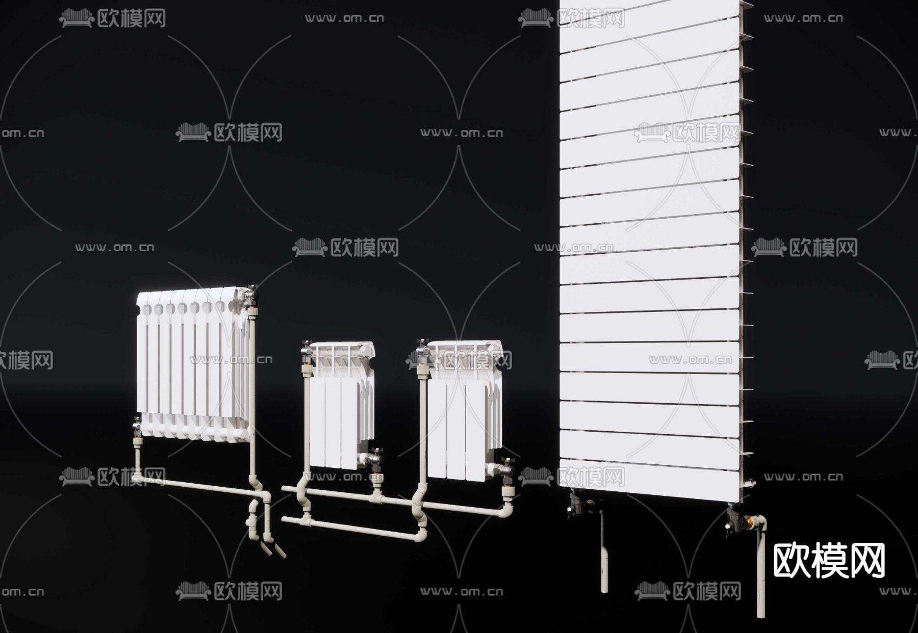 暖气 散热器su模型下载（渲染图3）
