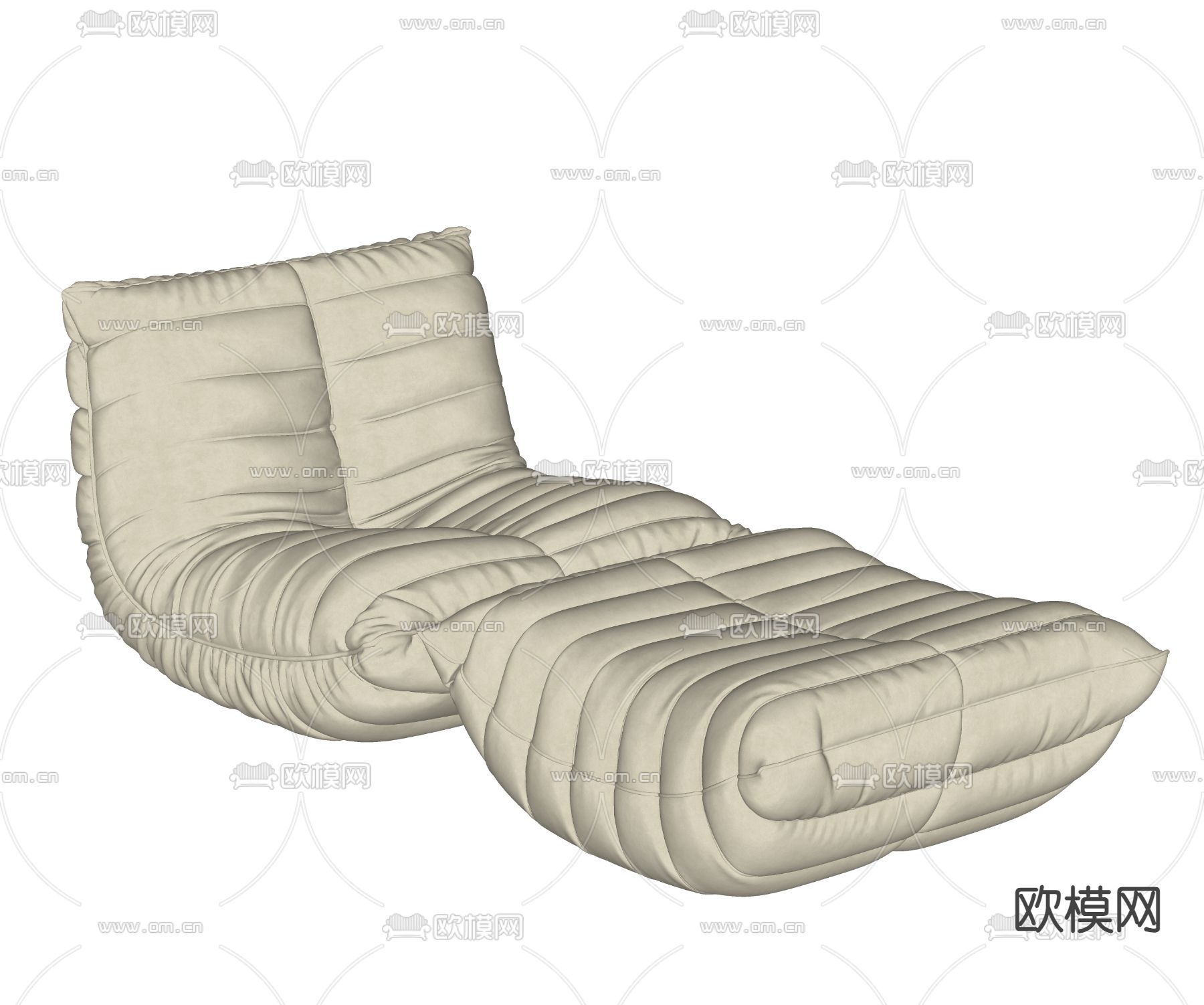 懒人沙发 毛毛虫沙发su模型