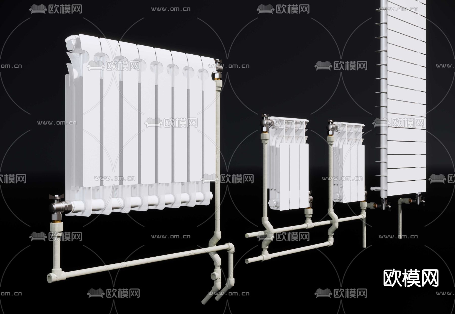 暖气 散热器su模型下载（渲染图2）