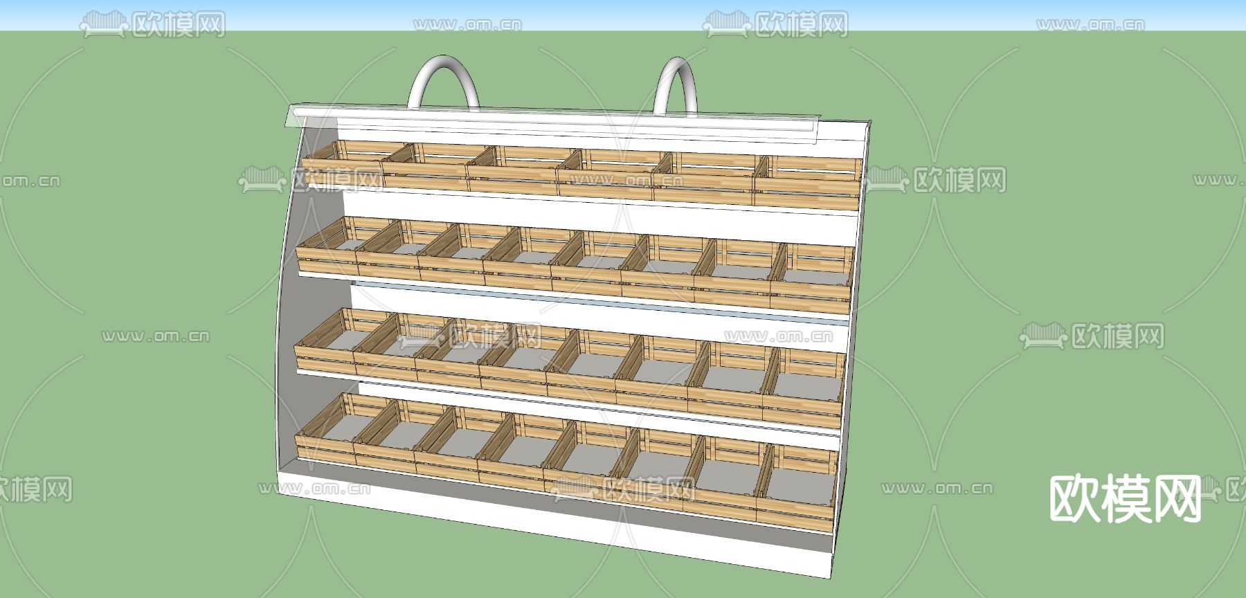 蛋糕置物架su模型下载（渲染图2）
