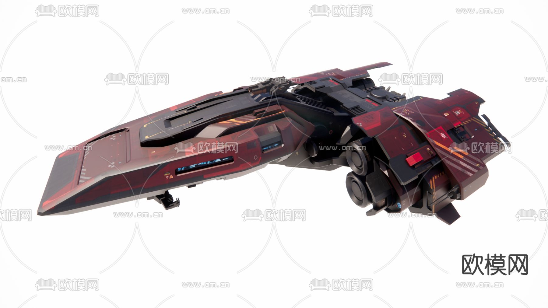 宇宙未来飞船su模型下载（渲染图1）