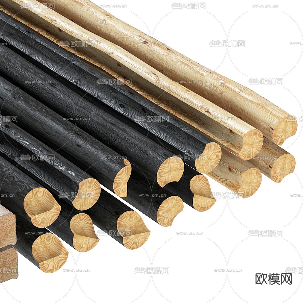 木材 木头 木棍3d模型下载