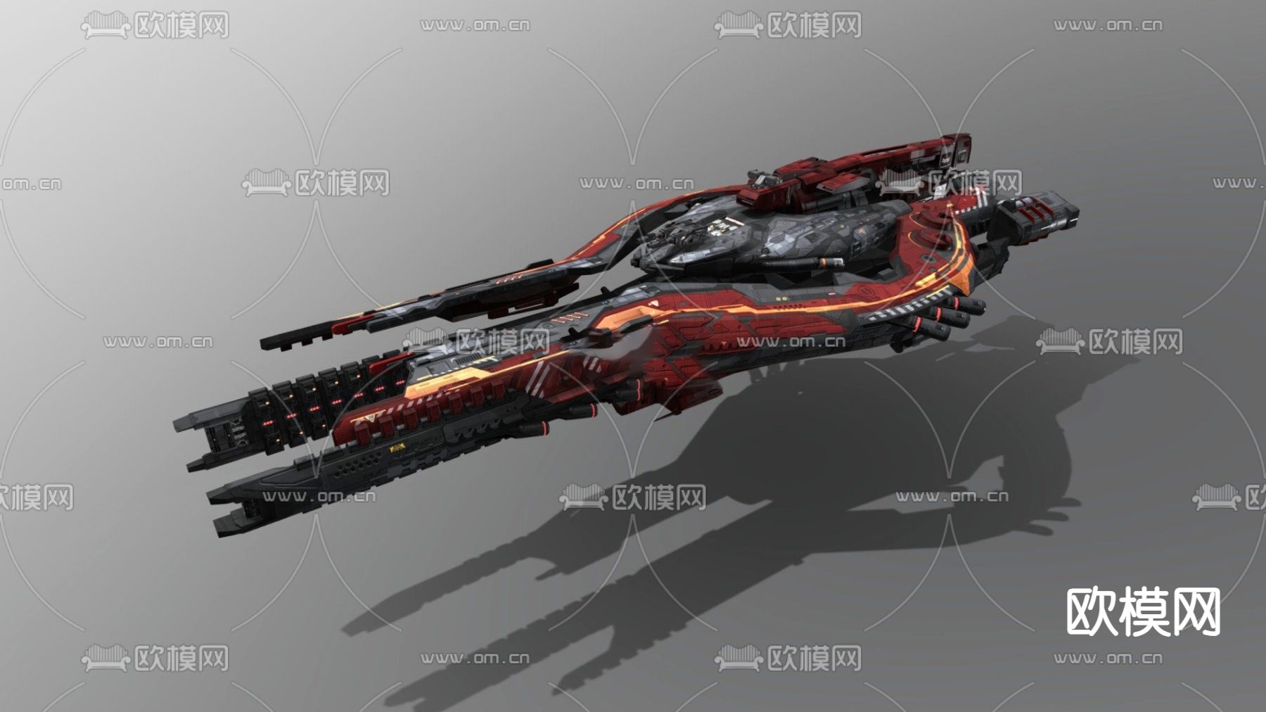 宇宙未来飞船su模型下载（渲染图1）