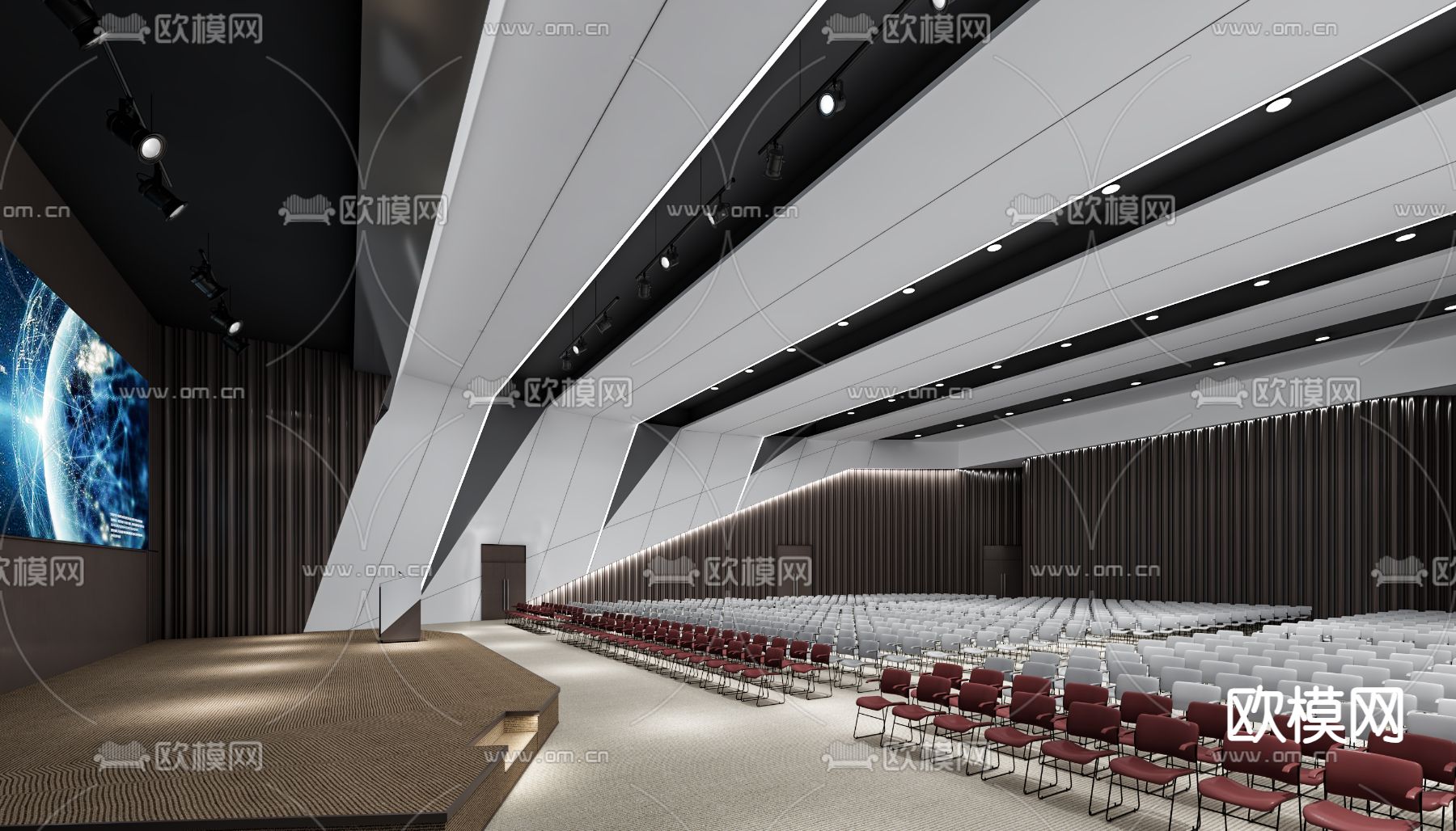 报告厅3d模型下载