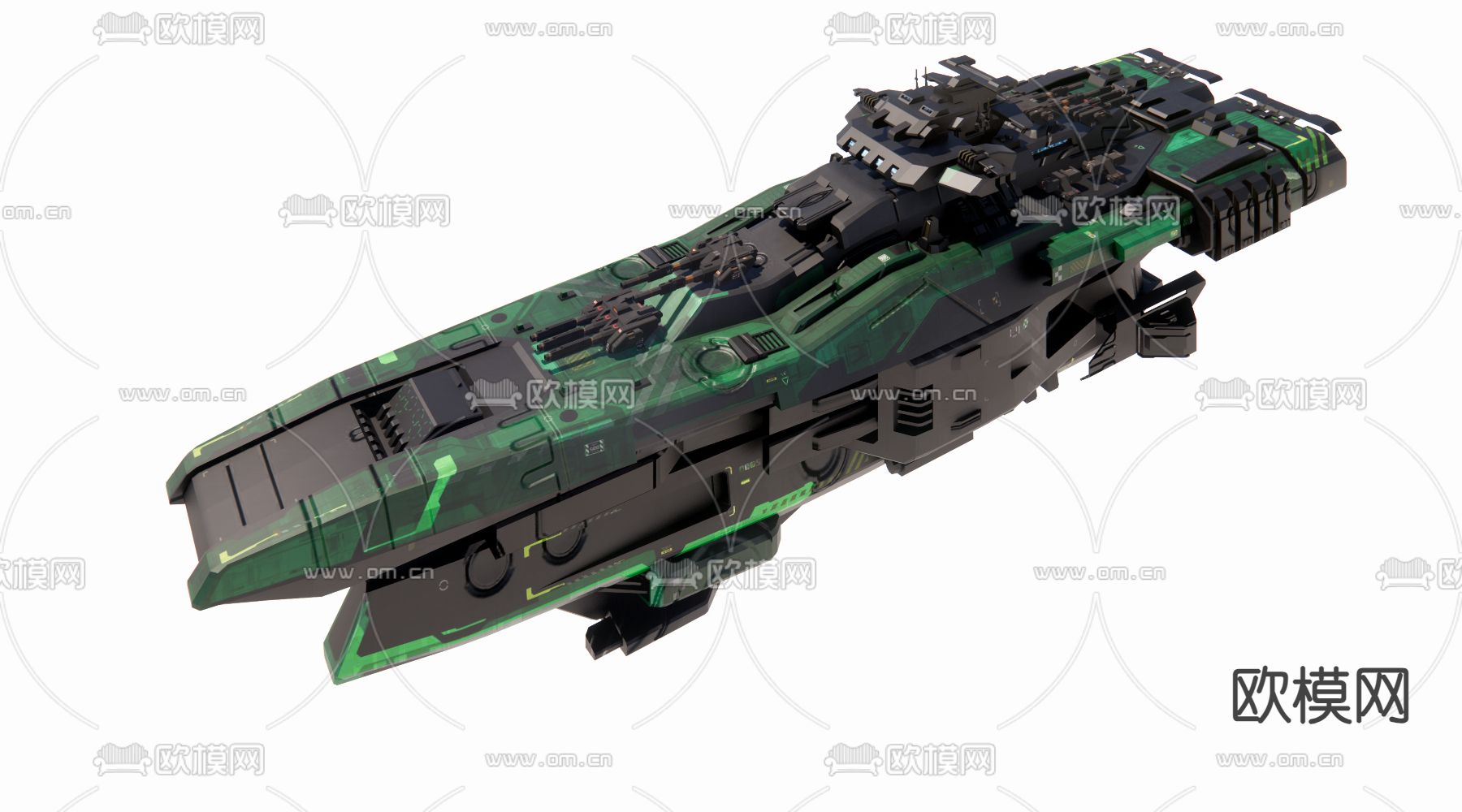 宇宙未来飞船su模型下载（渲染图1）