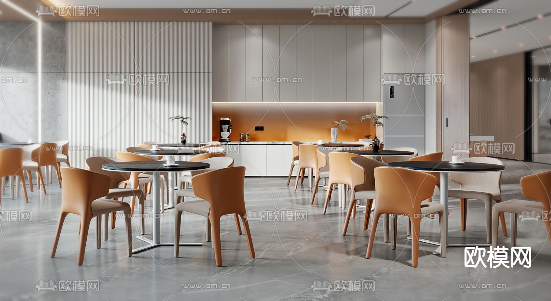 茶水间 办公室休息区3d模型下载（渲染图3）