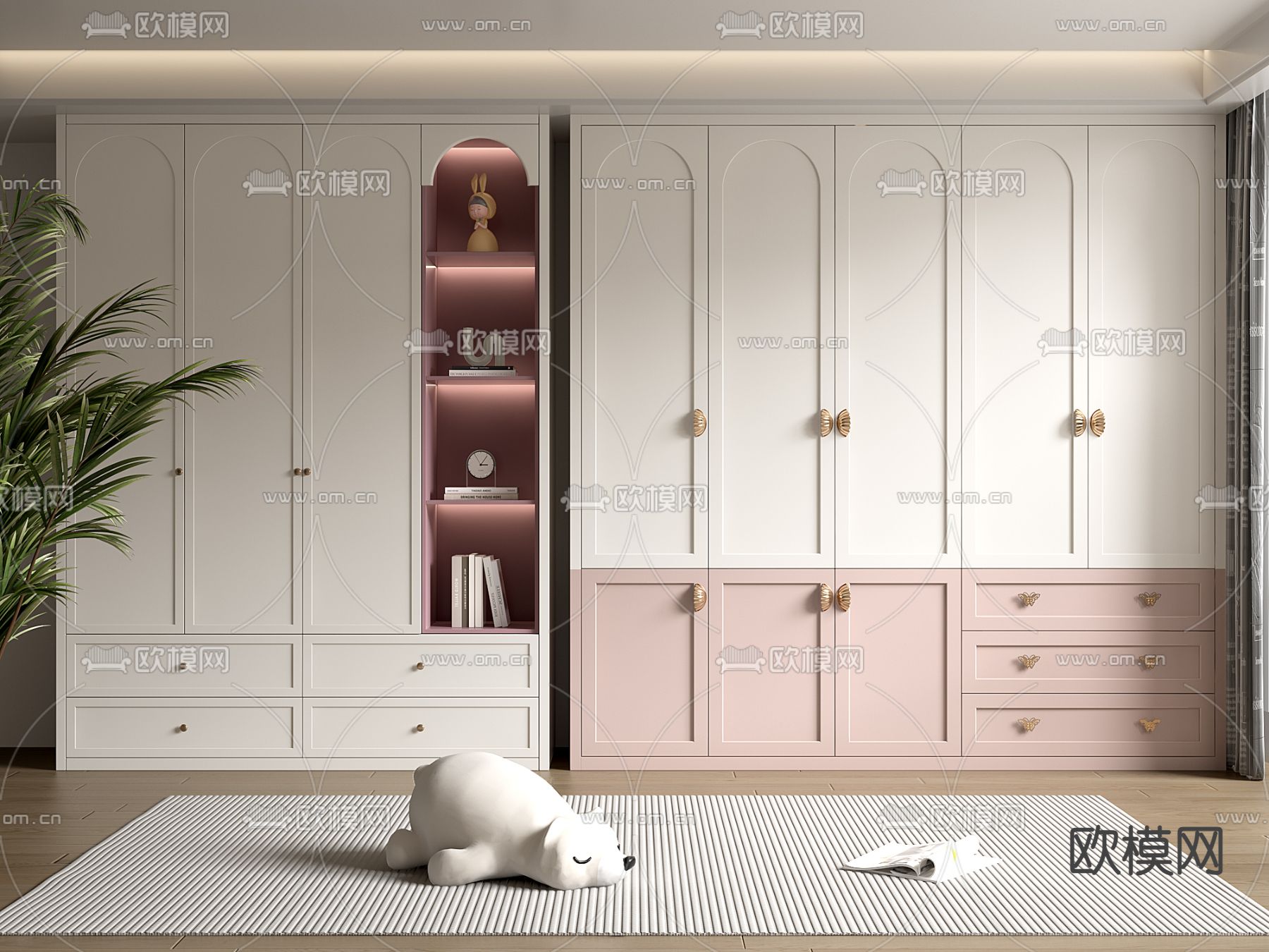 儿童衣柜 衣橱3d模型下载