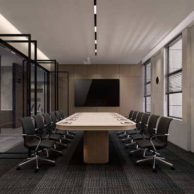  办公室 会议室su模型 