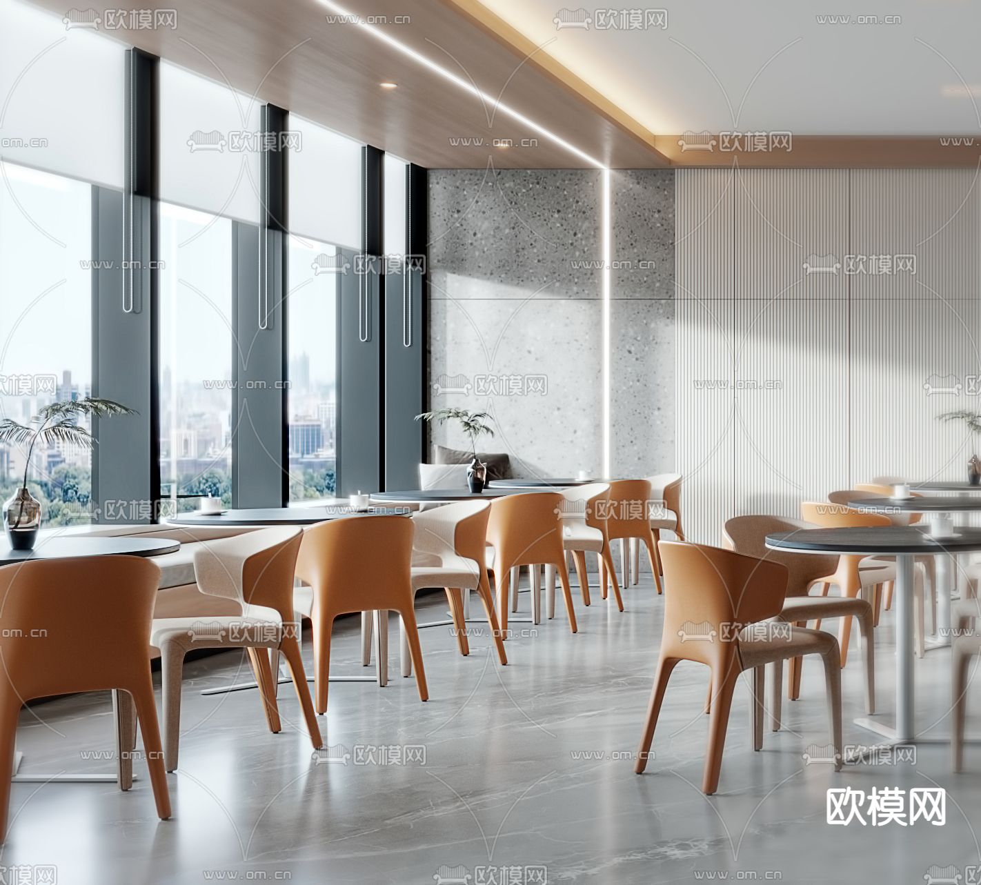 茶水间 办公室休息区3d模型下载（渲染图2）