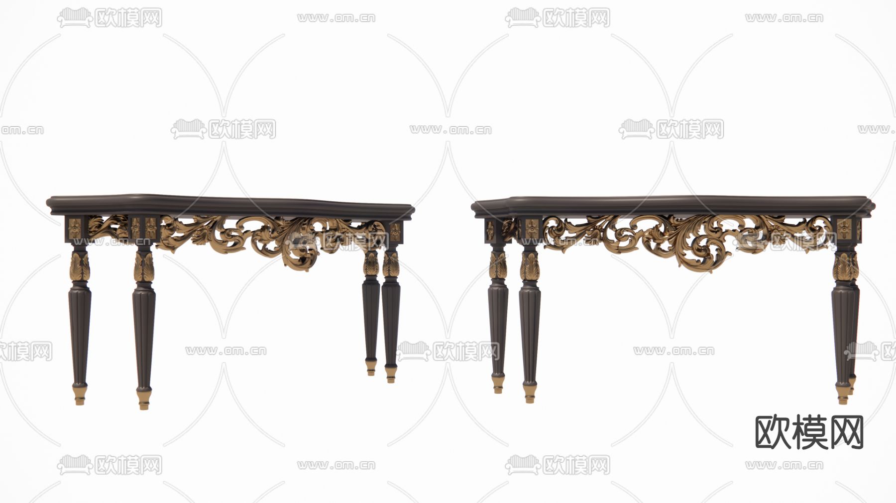 欧式古典端景台su模型下载（渲染图2）