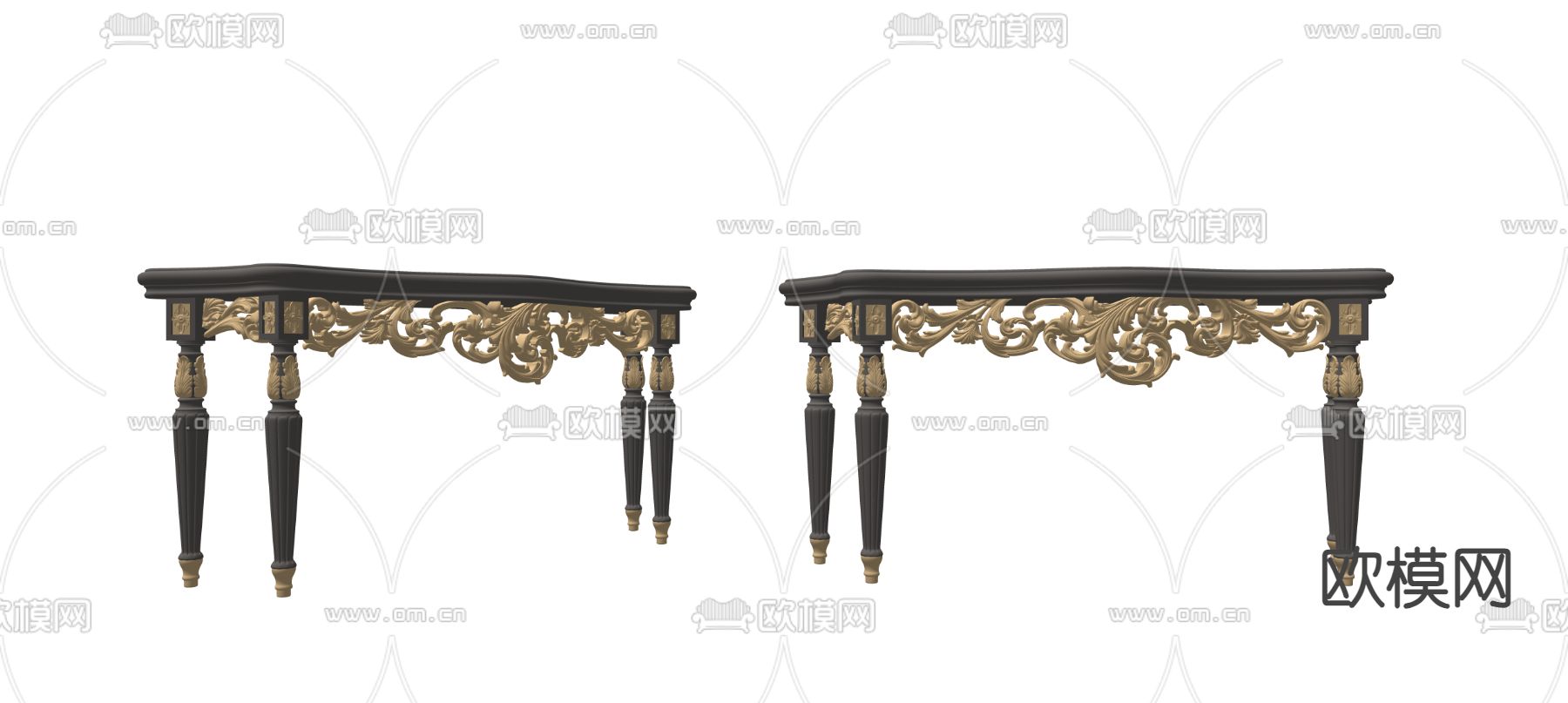 欧式古典端景台su模型下载（渲染图1）