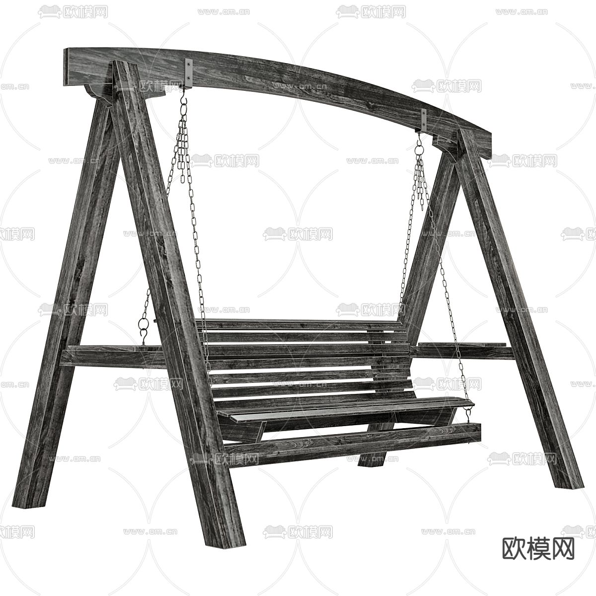 秋千椅 摇篮椅 吊椅su模型下载（渲染图1）