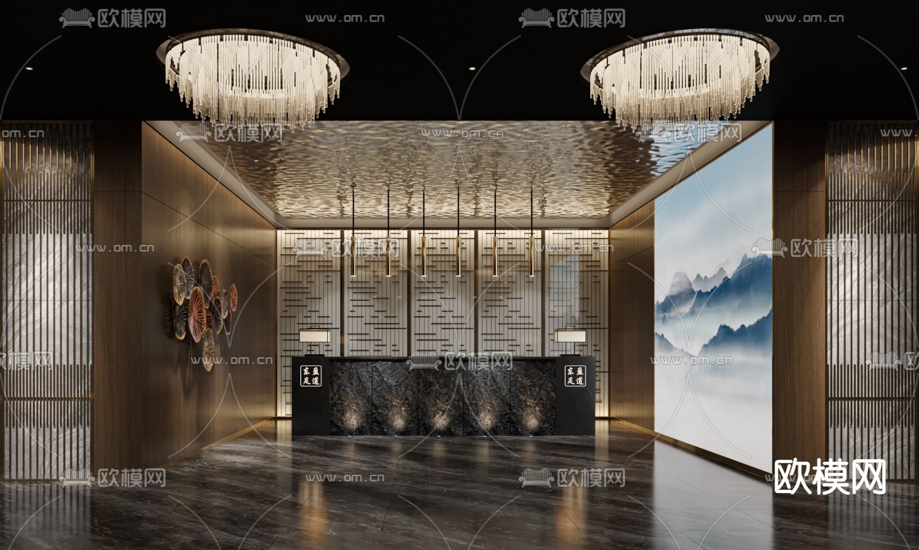 洗浴中心 足浴中心 沐足3d模型下载