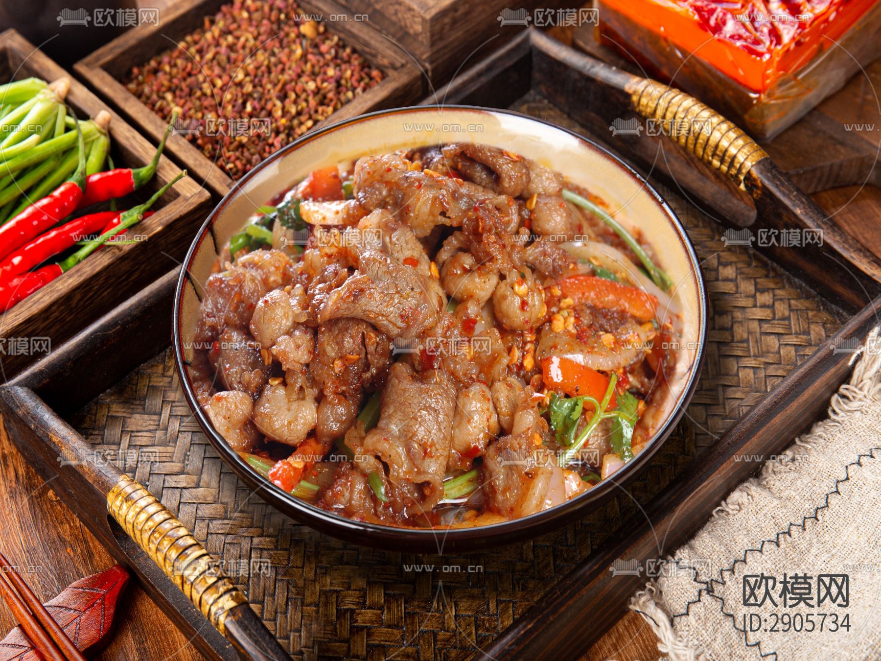 高清炒菜贴图下载（渲染图4）