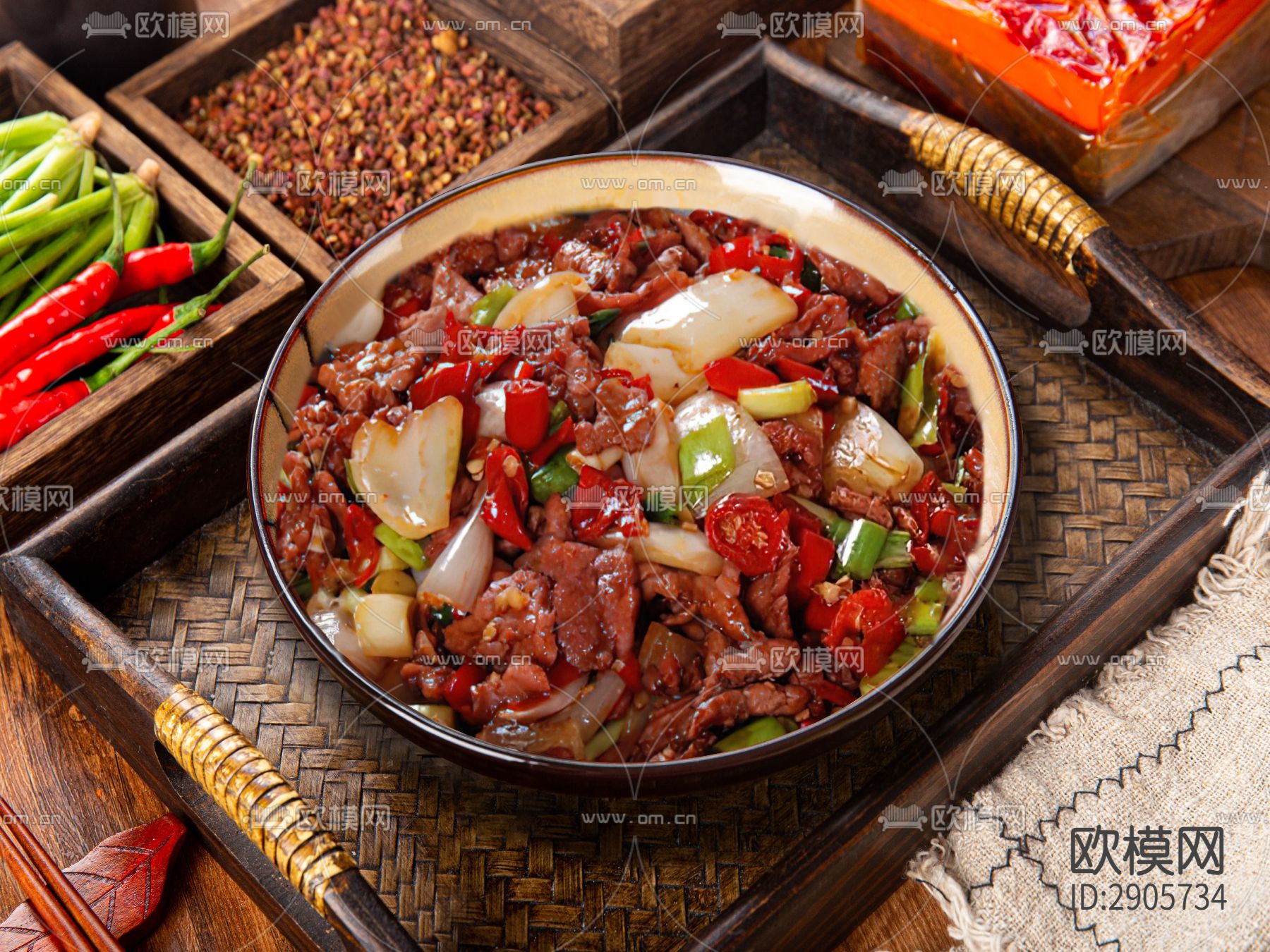 高清炒菜贴图下载（渲染图5）