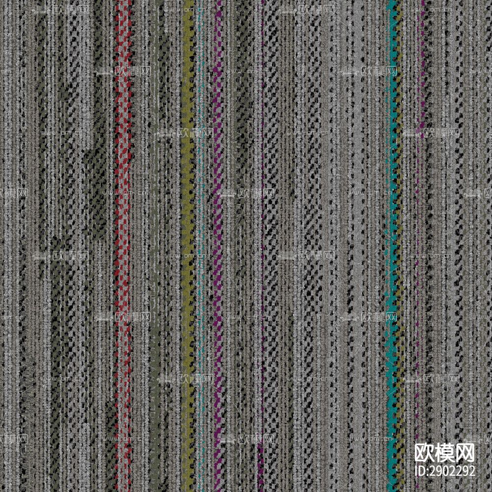 现代彩色条纹块状地毯 灰色地毯下载