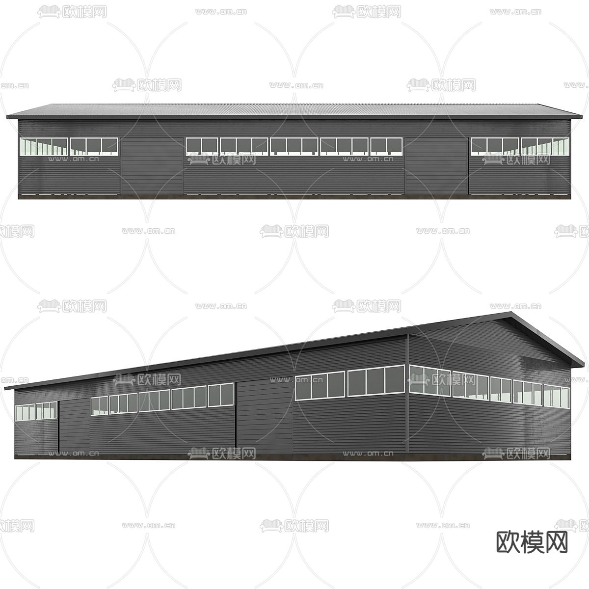 现代厂房 仓库 库房3d模型下载