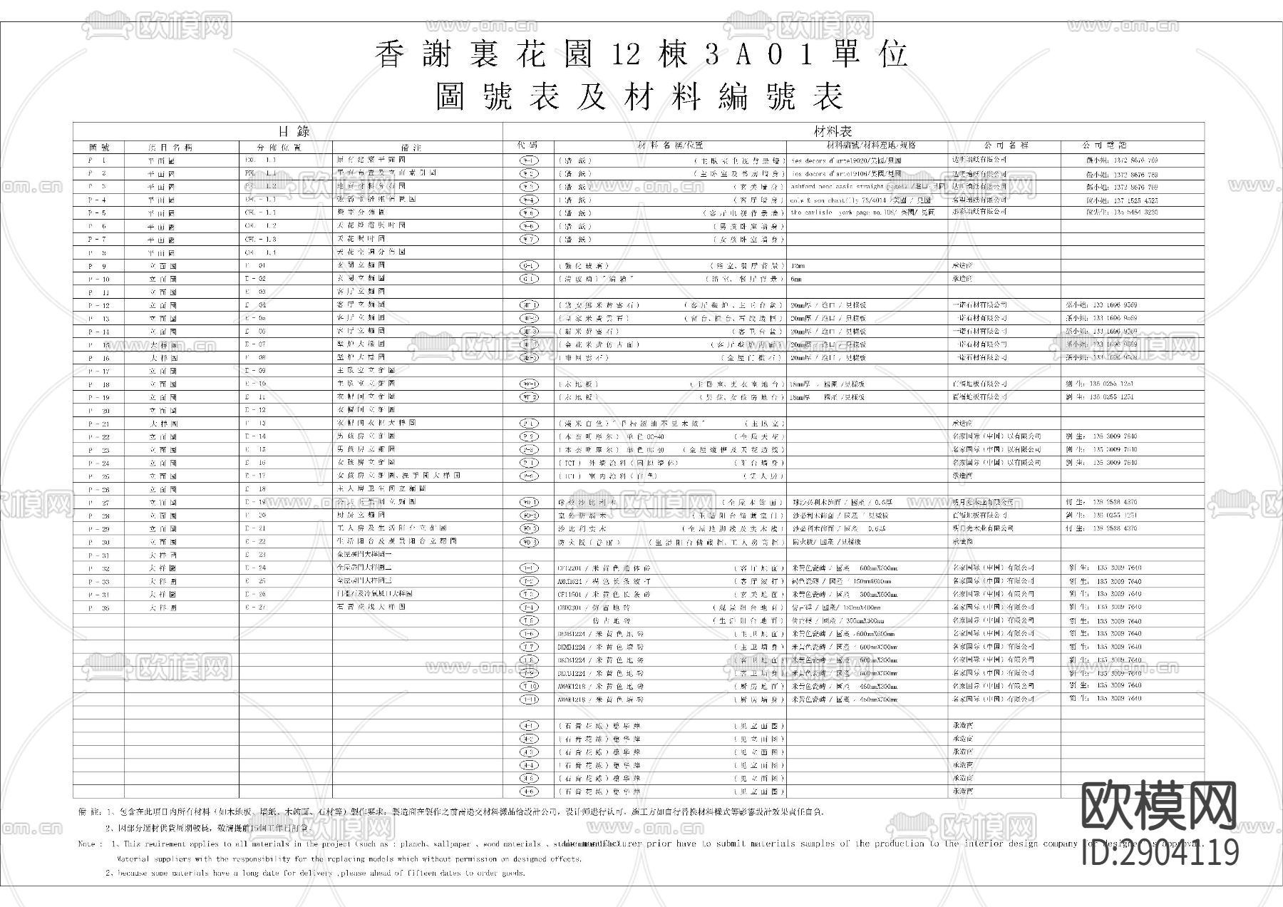家装装修目录设计说明下载（渲染图1）