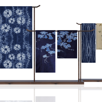  中式刺绣 蜡染 装饰 布匹su模型 