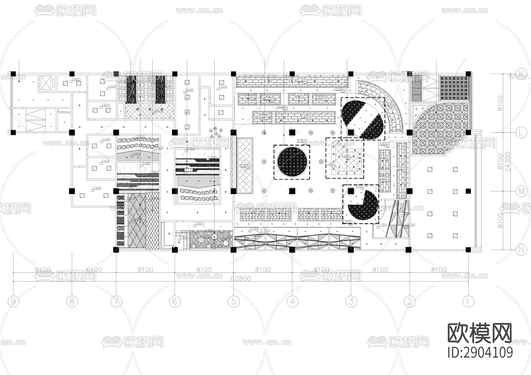 石家庄FD酒吧CAD施工图下载（渲染图2）