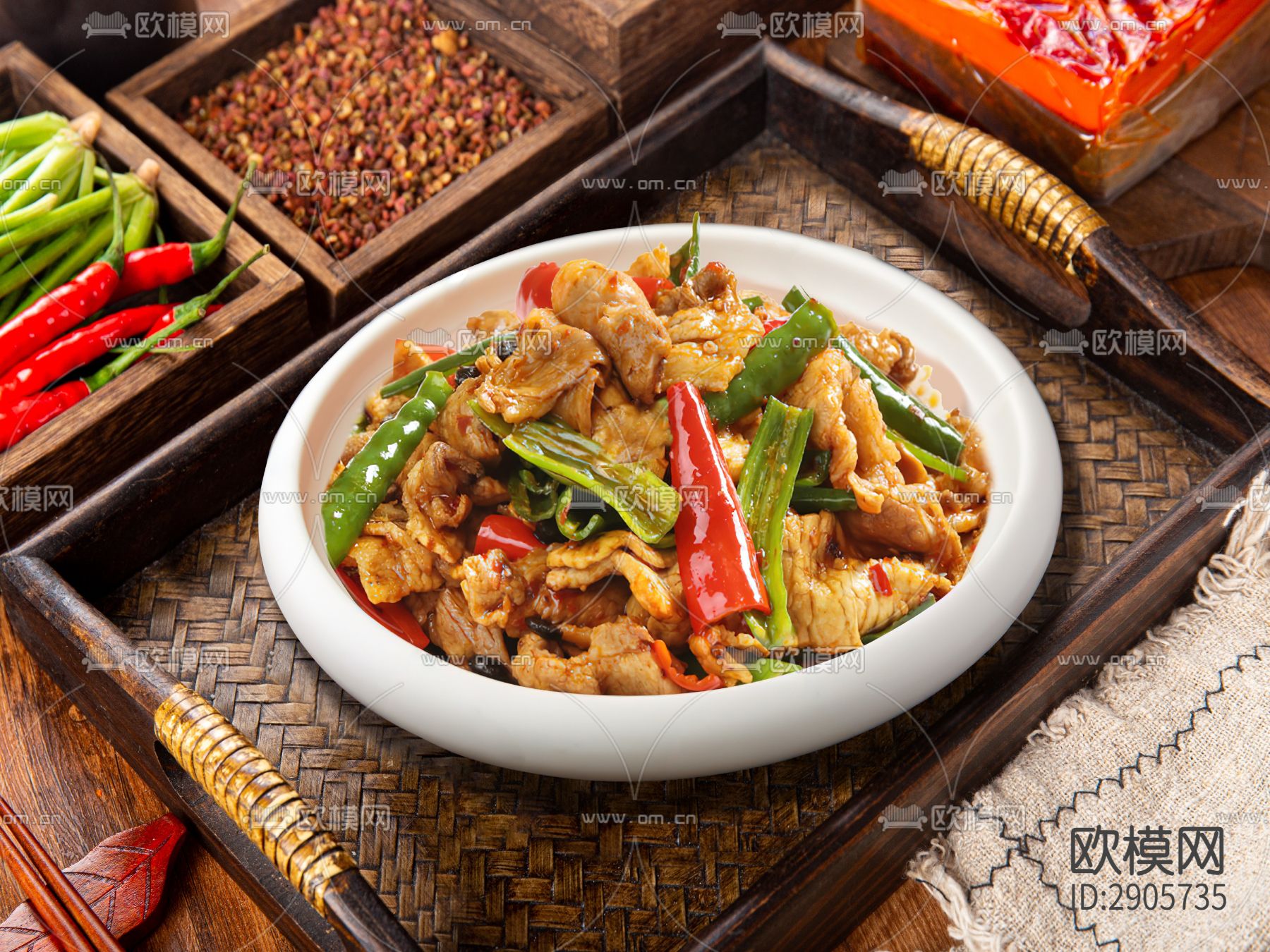 高清炒菜贴图下载（渲染图1）