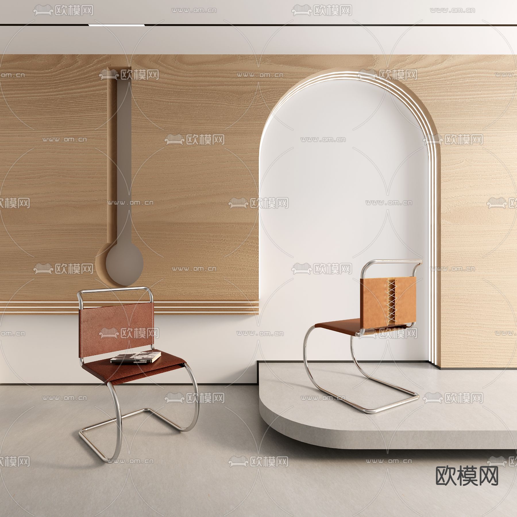 办公椅 班前椅 皮质椅子3d模型下载