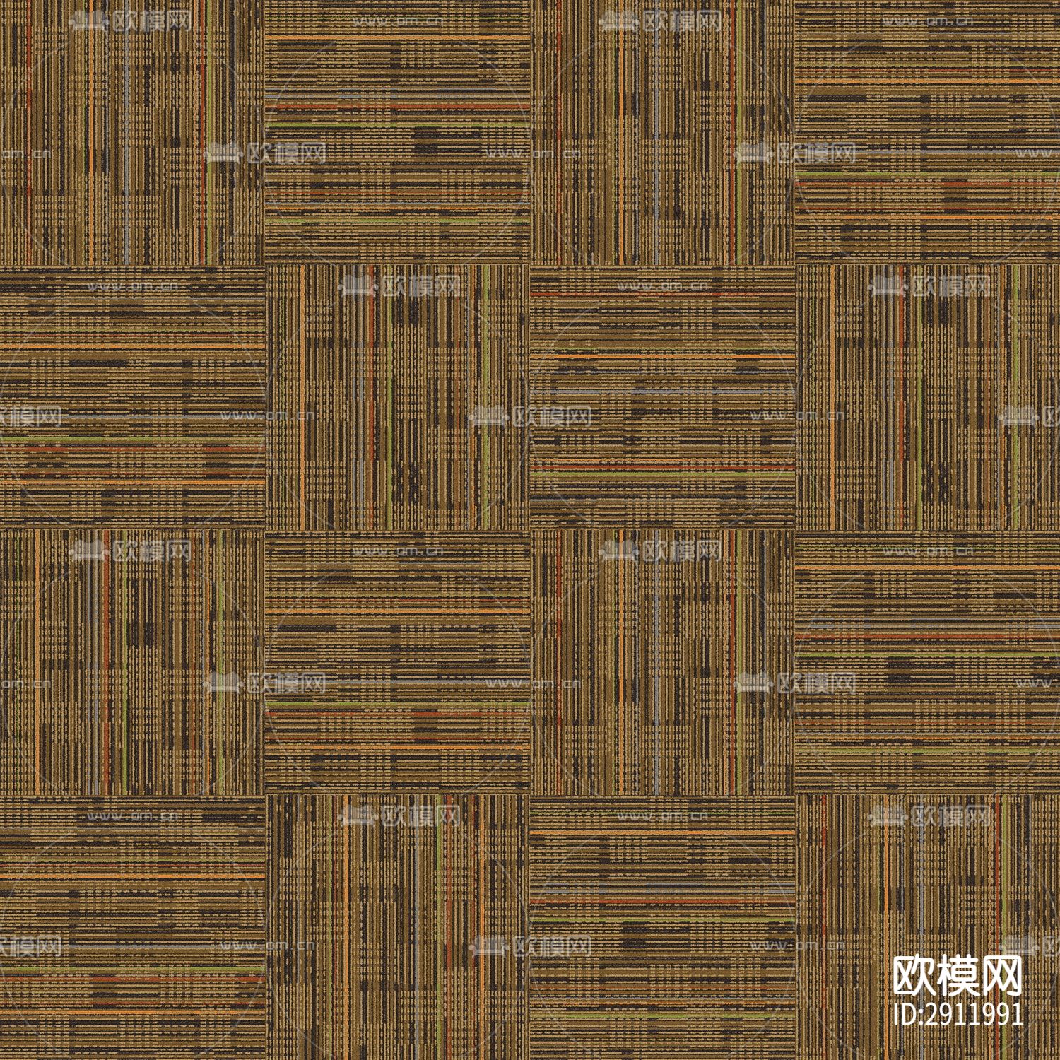 现代块状地毯 黄色地毯下载