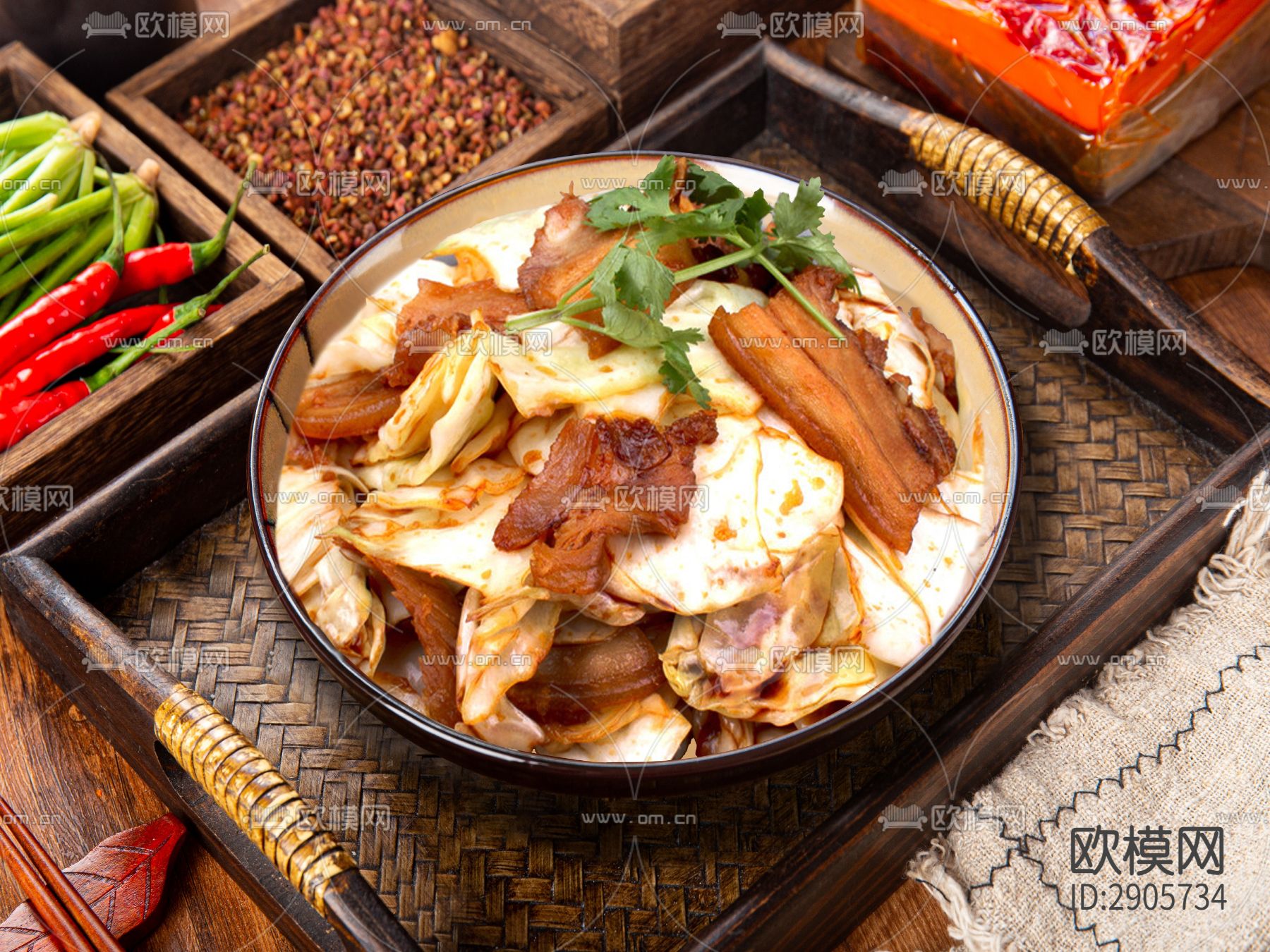 高清炒菜贴图下载（渲染图2）