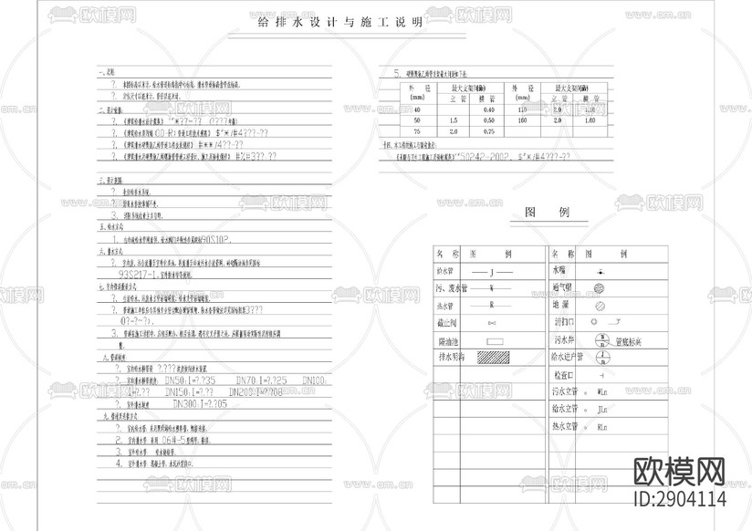 電氣給排水設(shè)計(jì)說明下載(渲染圖2)