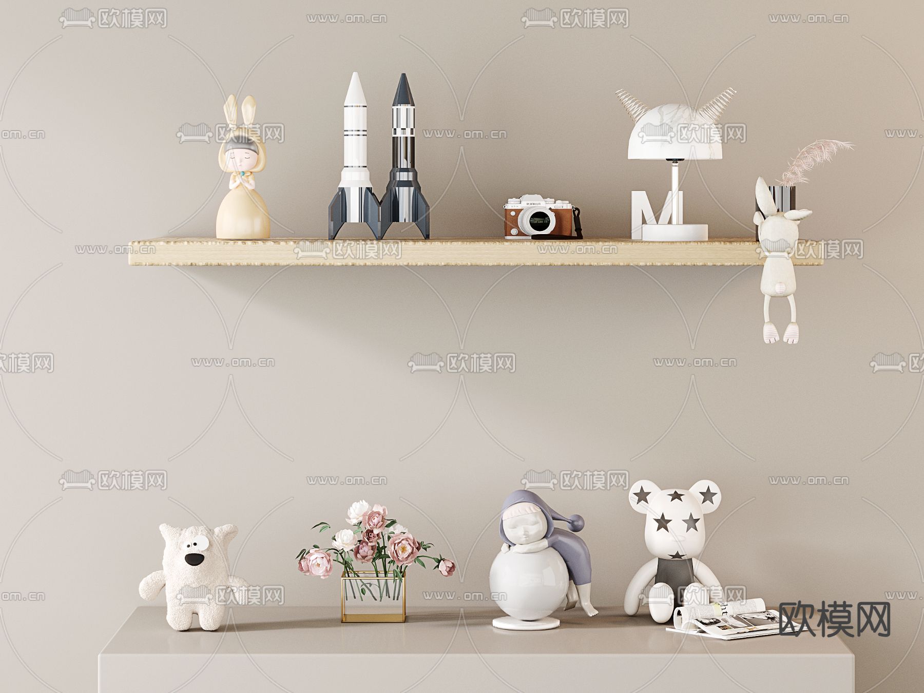 儿童装饰品 摆件 手办玩具 雕塑 相机3d模型下载