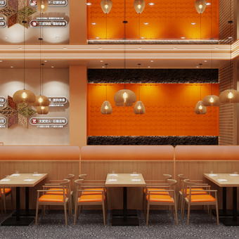 快餐店 快餐厅3d模型