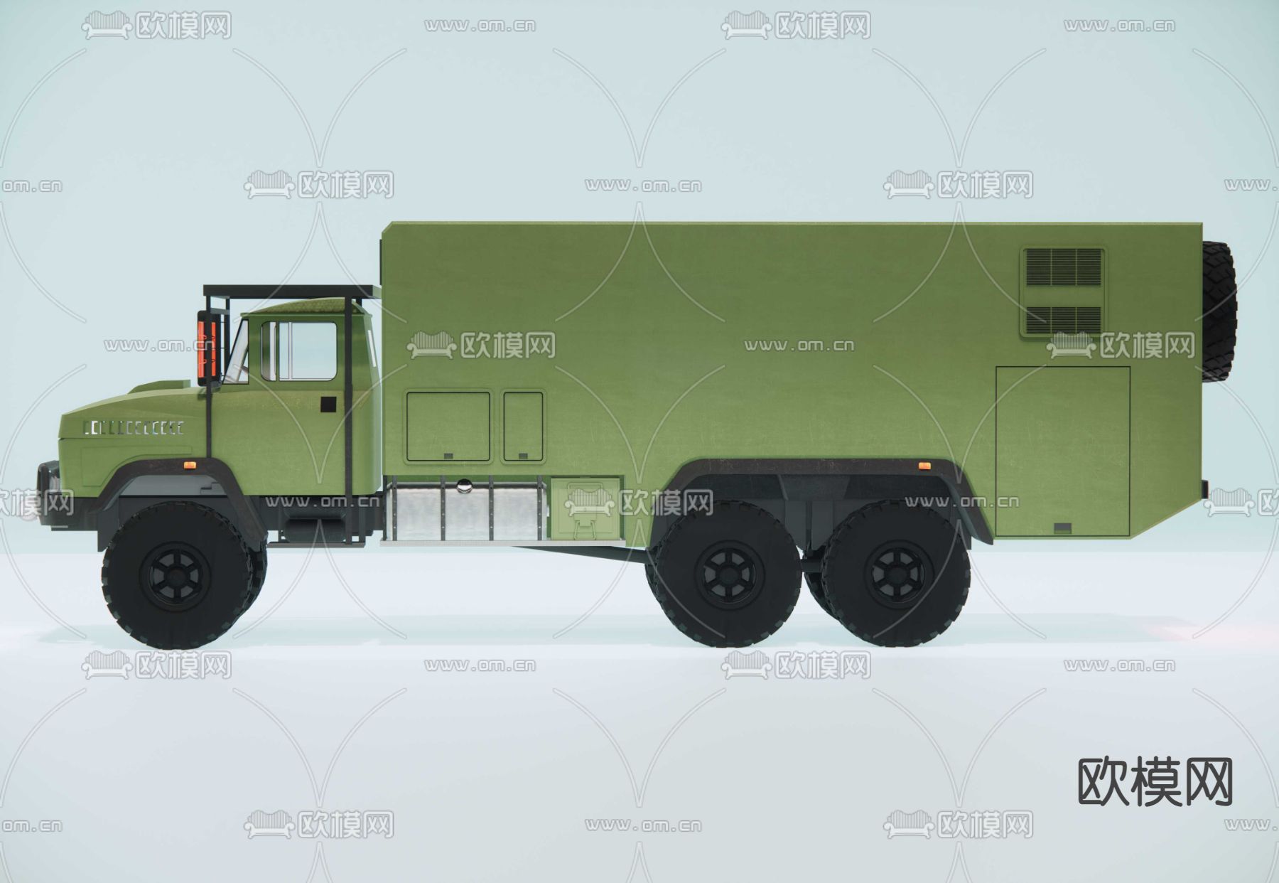 军用卡车su模型下载（渲染图2）