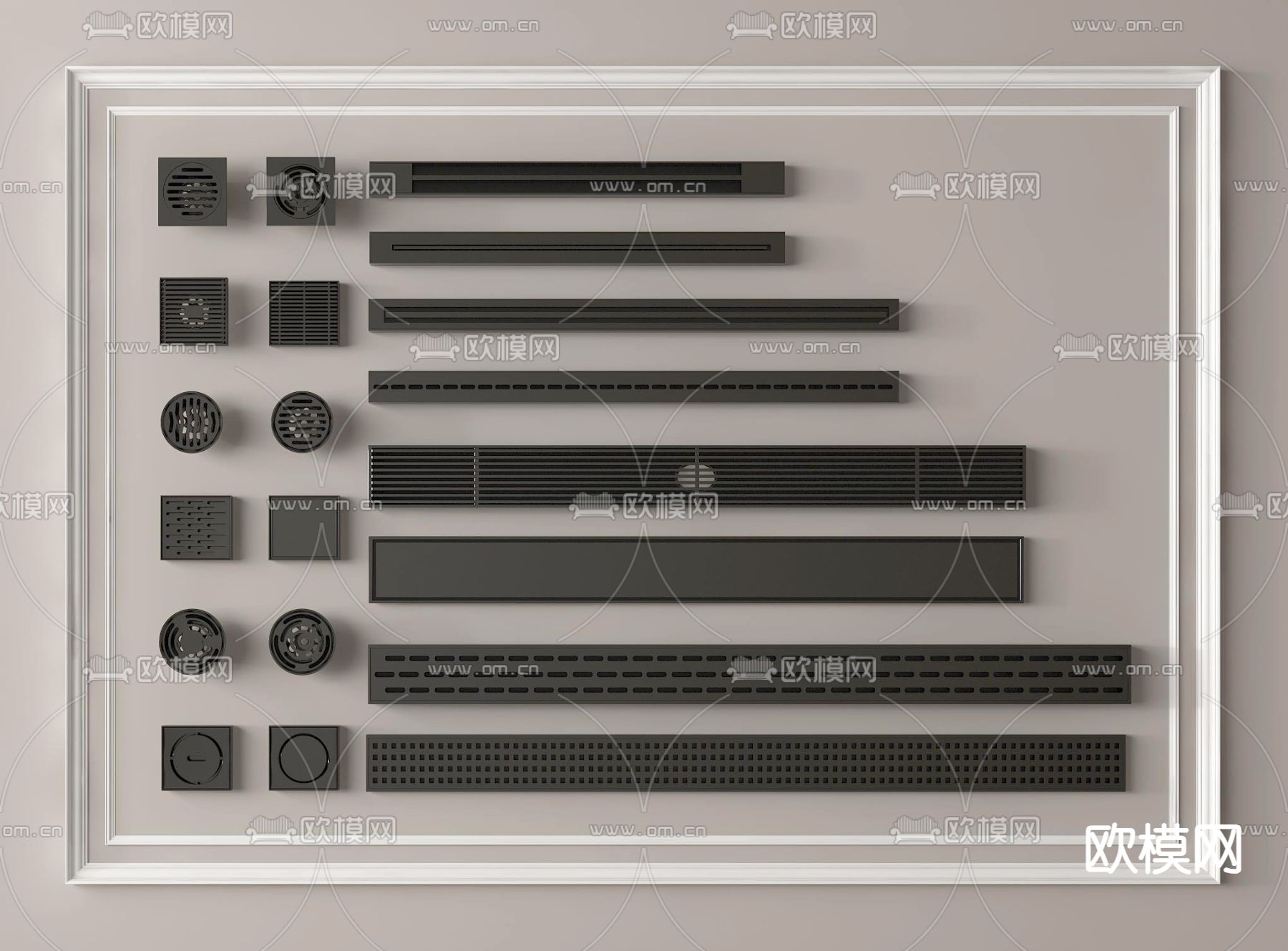 地漏 排水口 排水孔3d模型下载