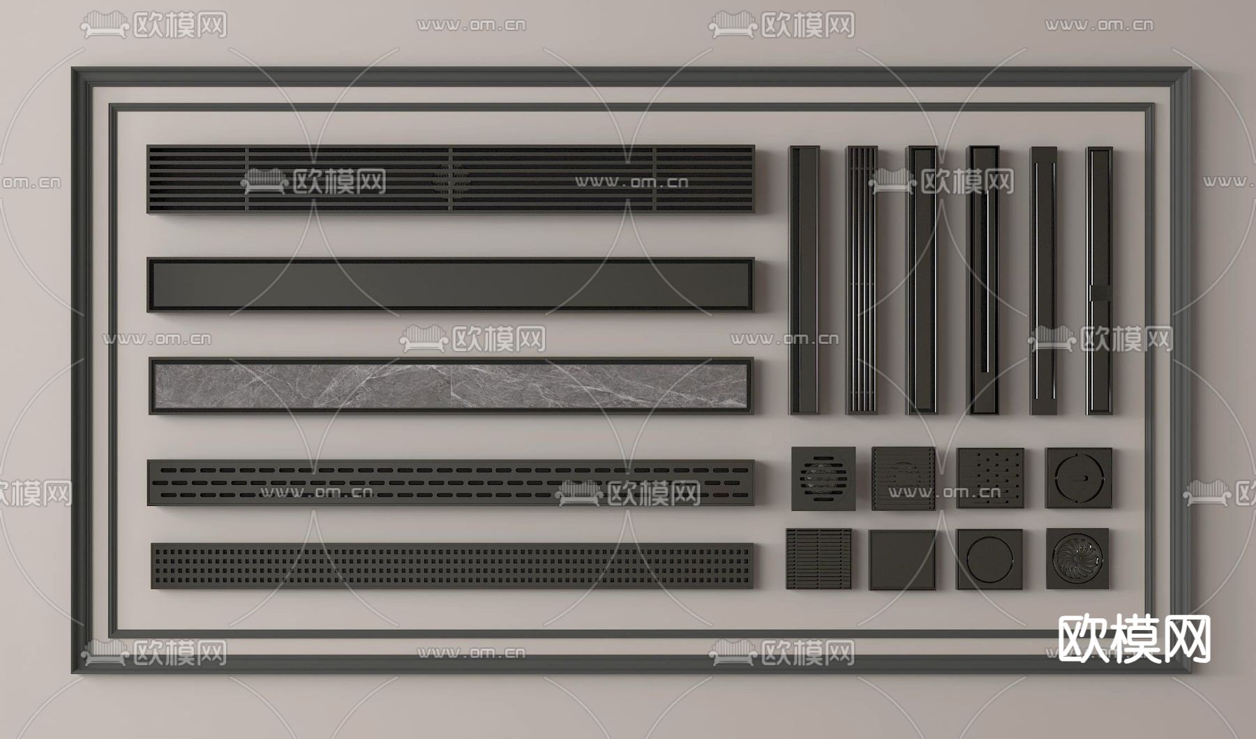 地漏 排水口 排水孔3d模型下载