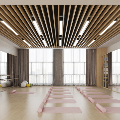  现代瑜伽室su模型 