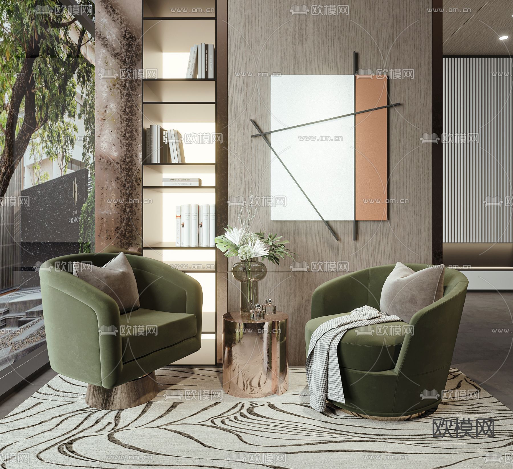 单人沙发3d模型下载