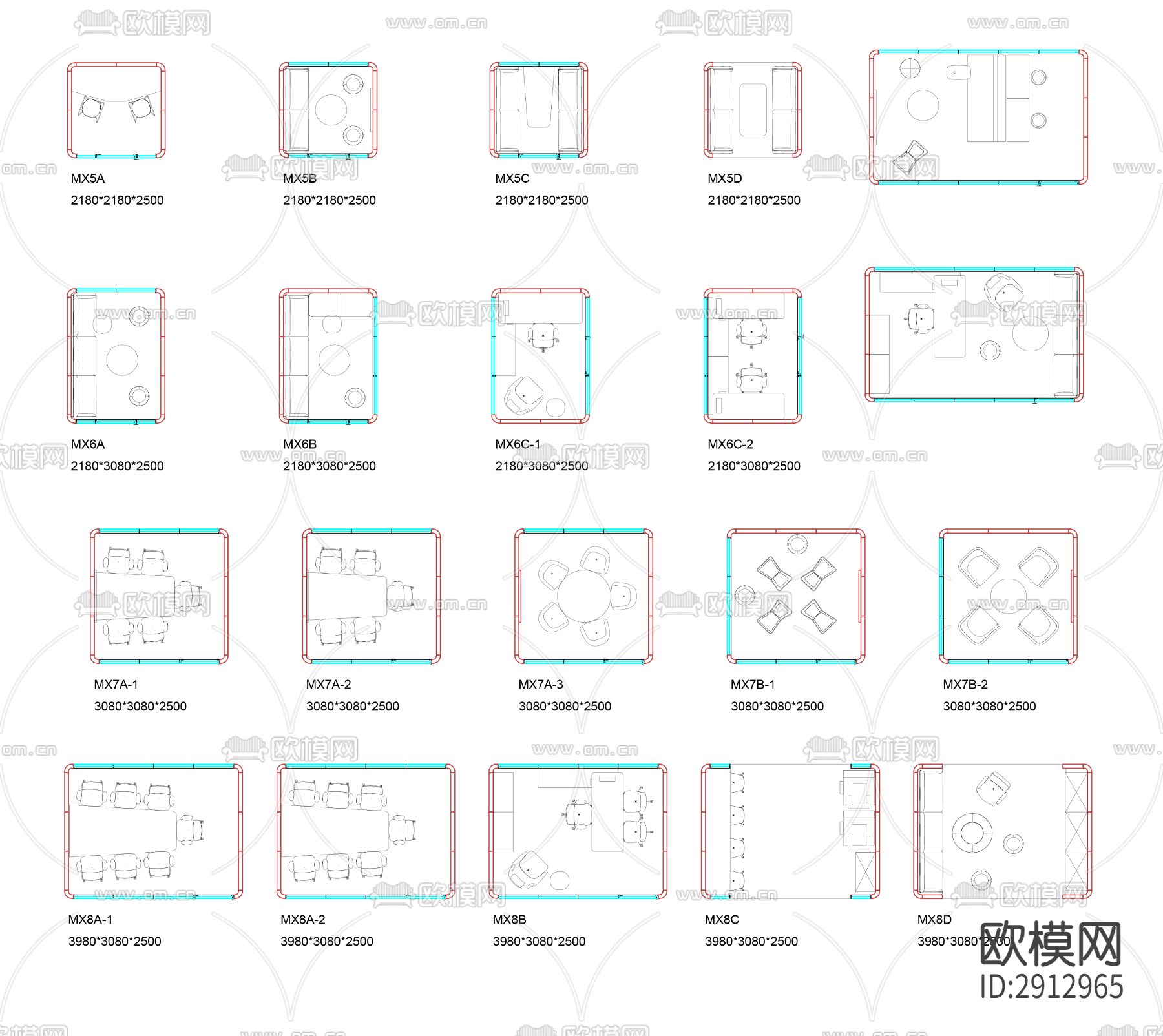 电话亭电话间cad图库下载（渲染图2）