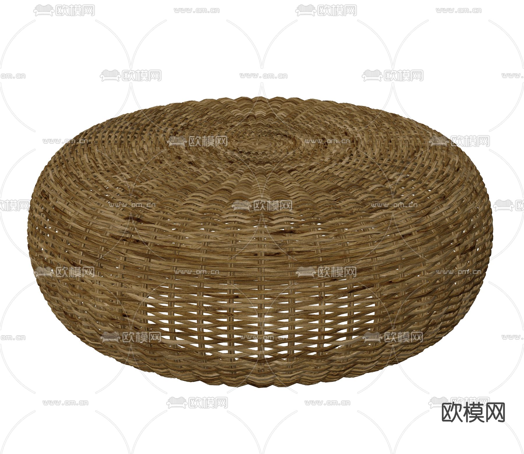 日式蒲团 坐垫su模型