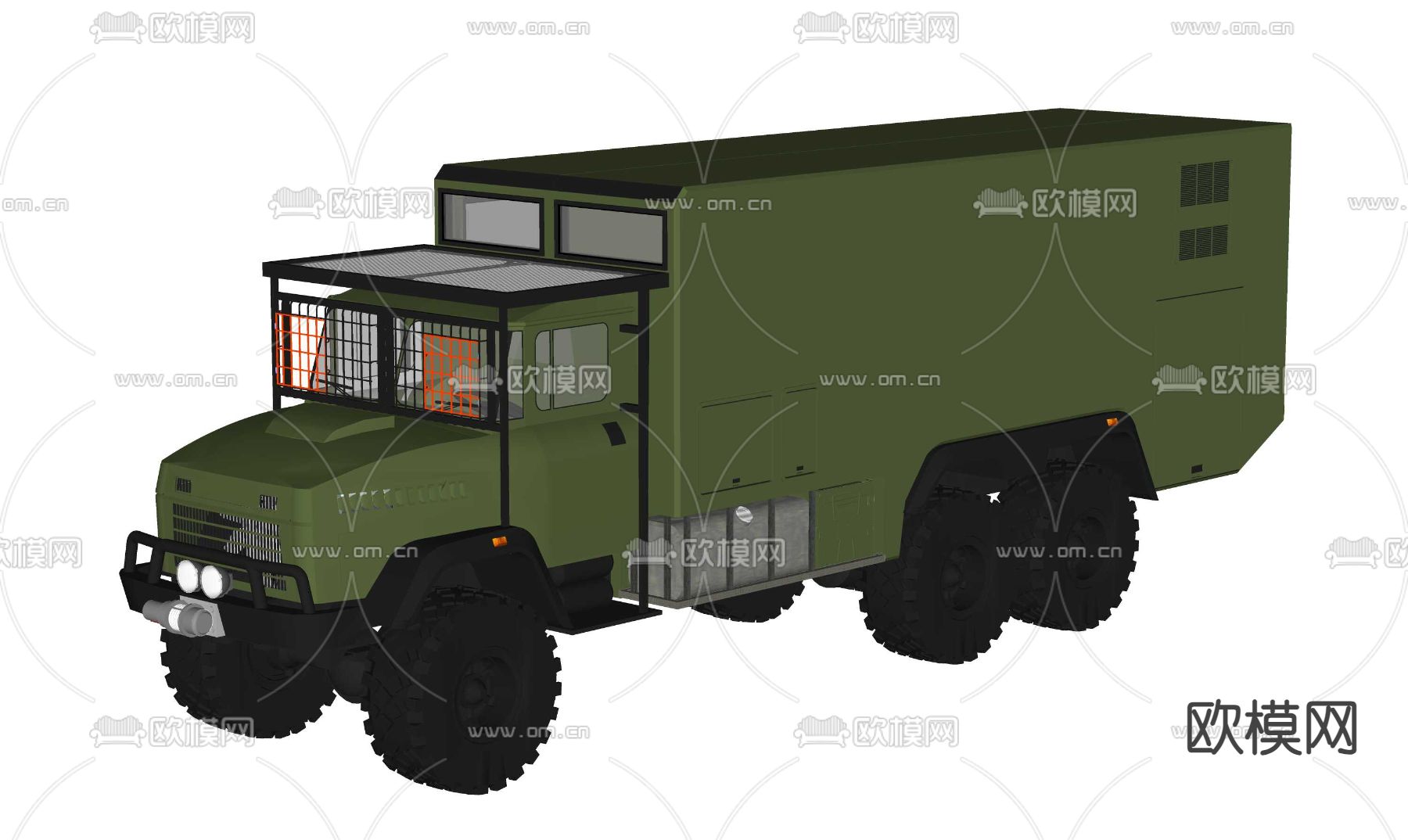 军用卡车su模型下载（渲染图3）