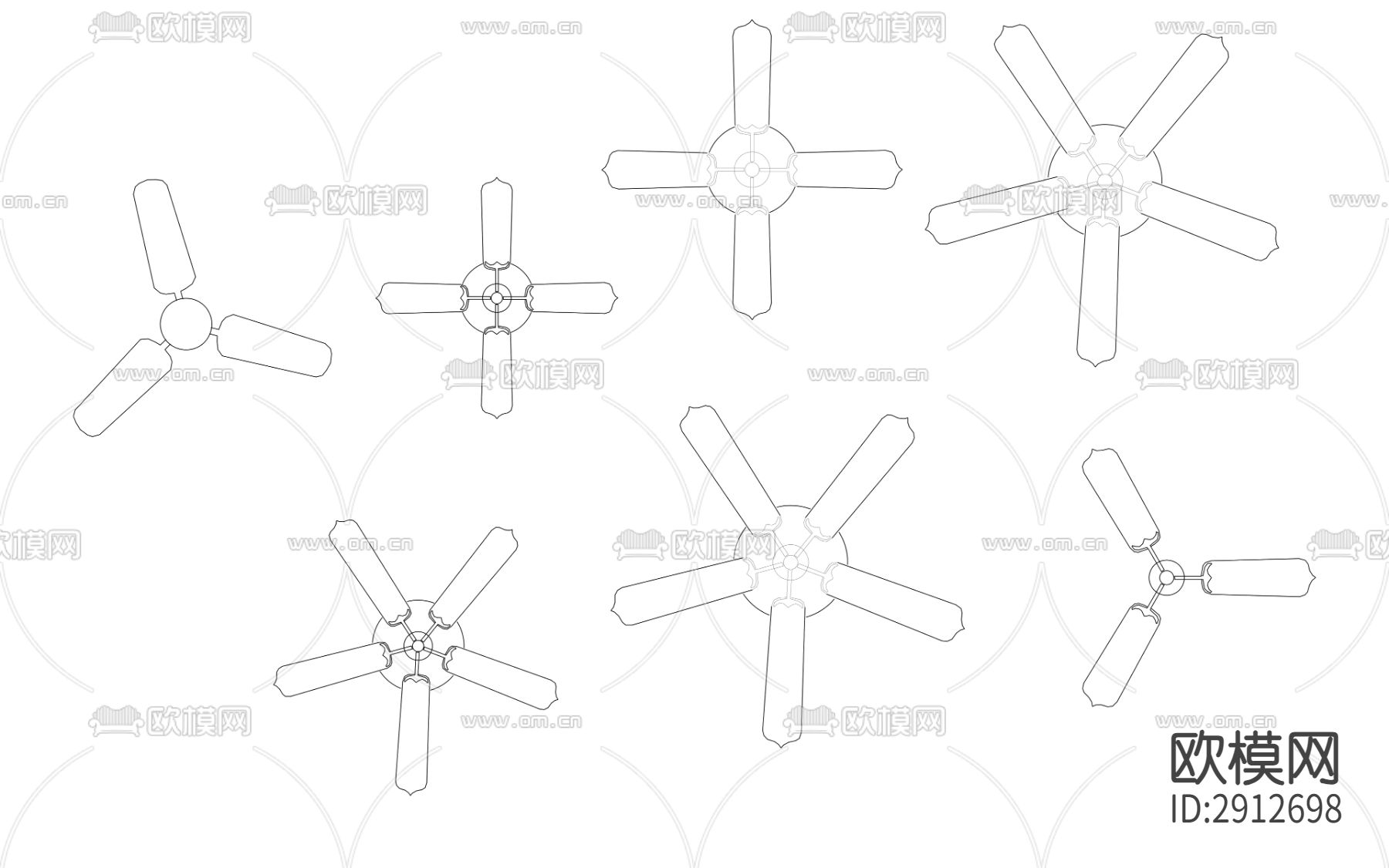 风扇cad图库下载（渲染图2）