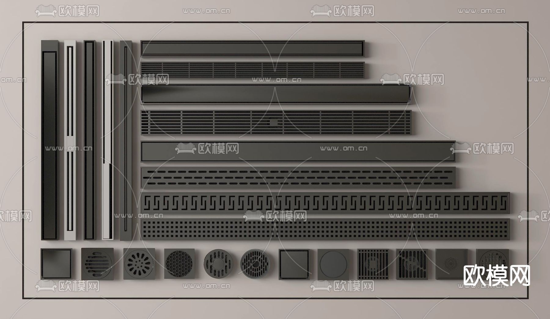 地漏 排水口 排水孔3d模型下载