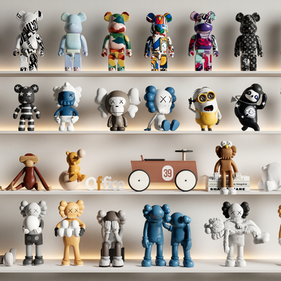  玩具公仔 暴力熊 手办su模型 