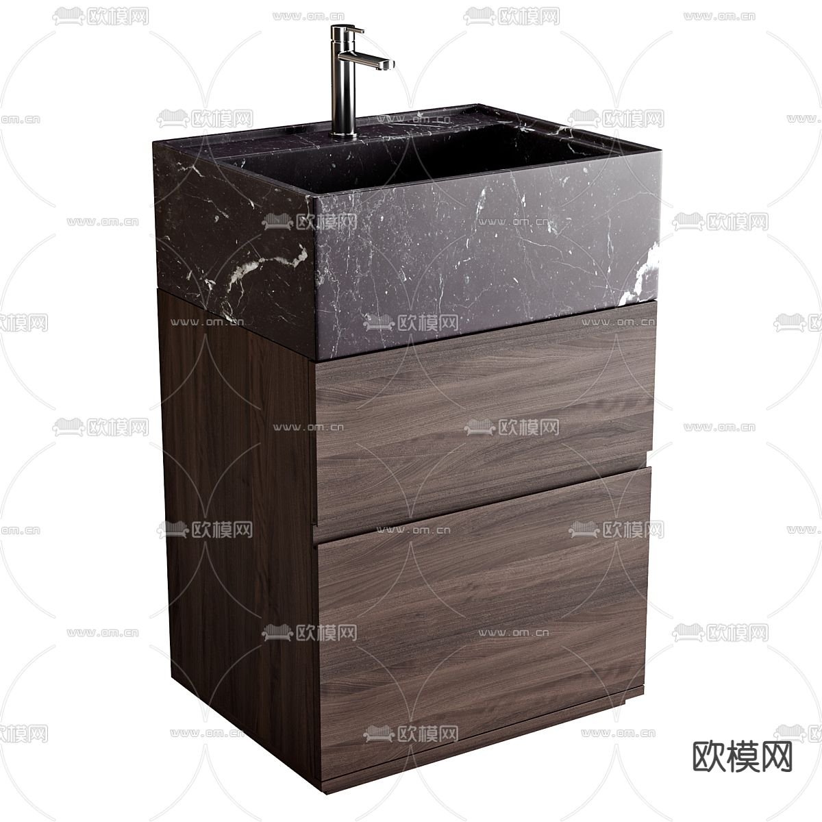 立式台盆 洗手台su模型下载（渲染图1）