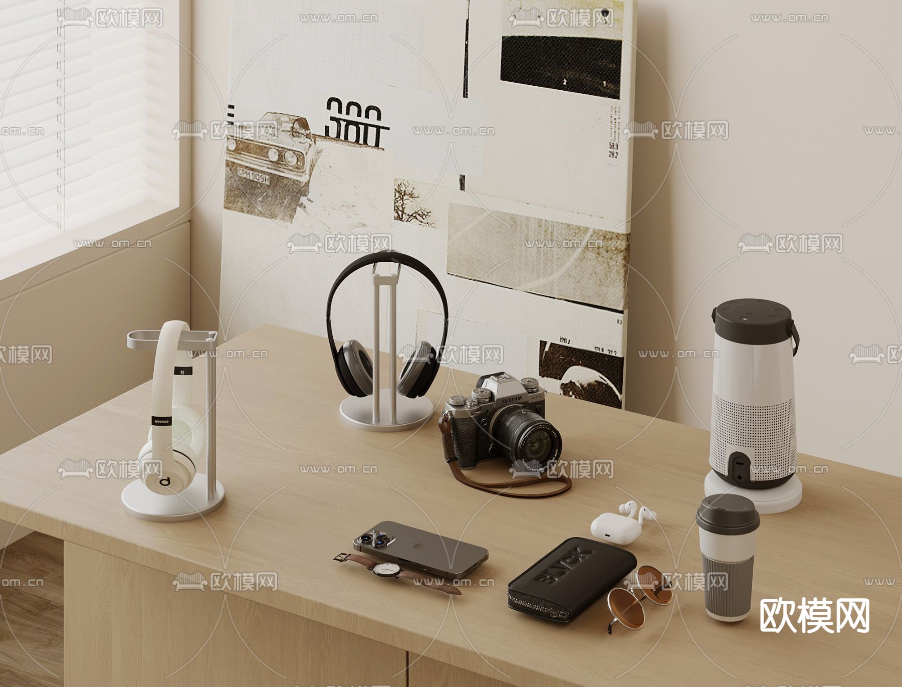耳机 相机 手机 音响3d模型下载