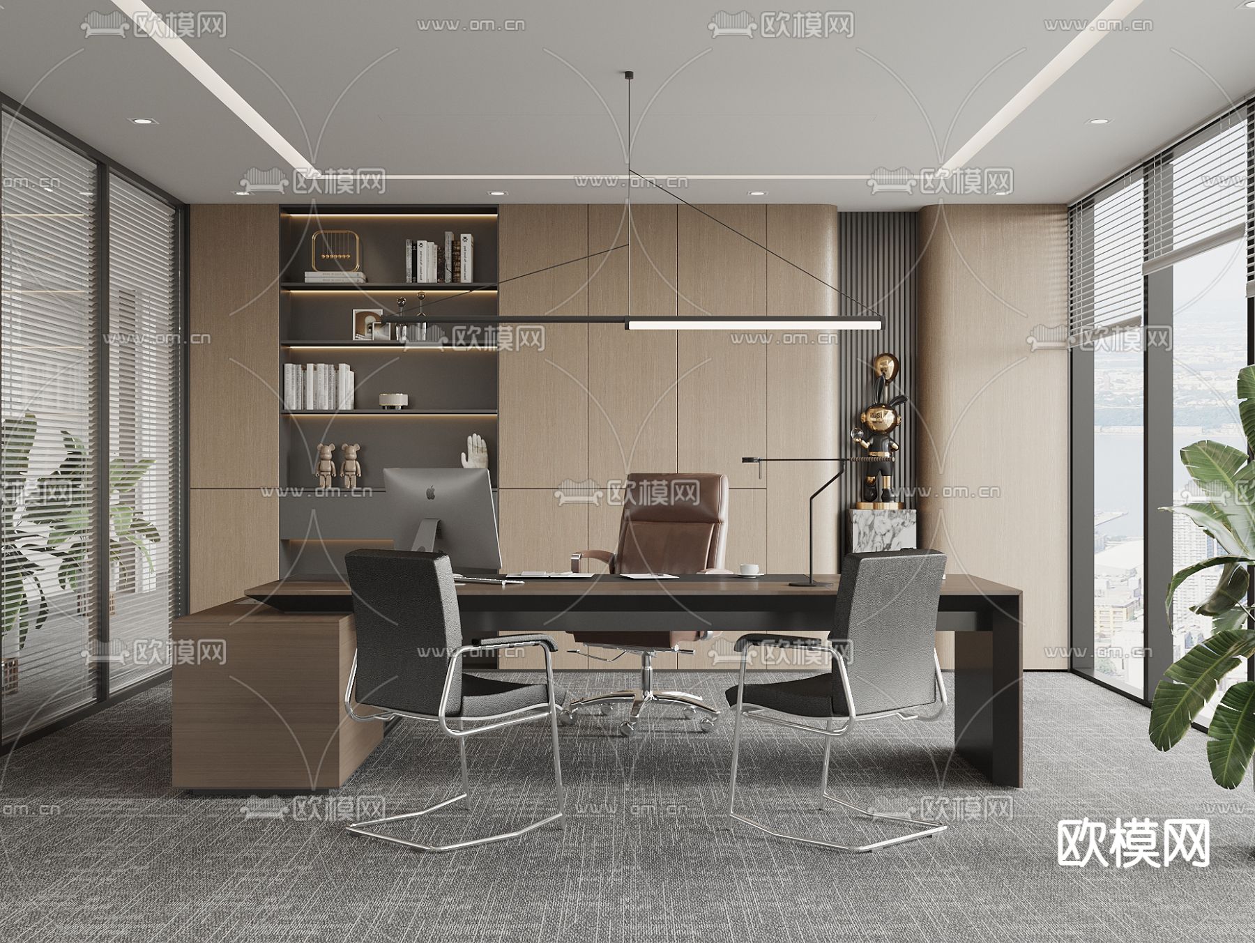 总经理室 董事长室3d模型下载