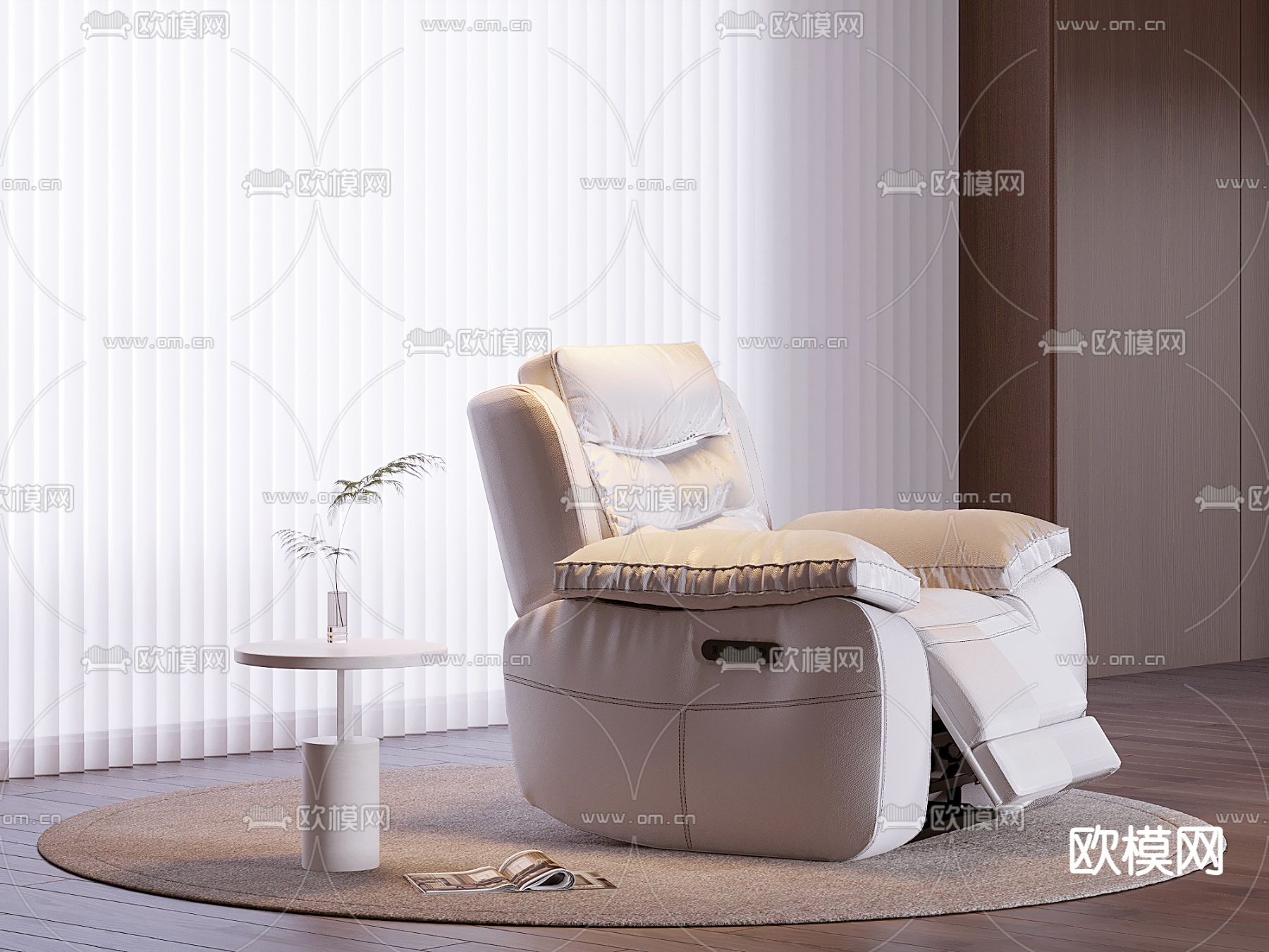 按摩沙发 按摩椅3d模型下载