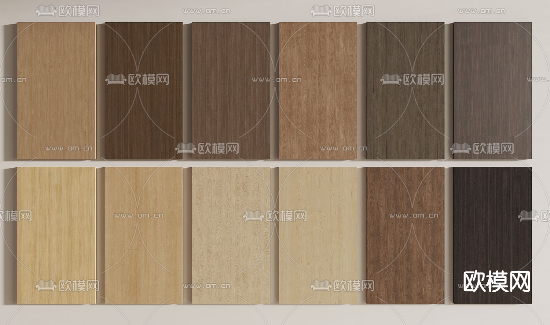 木板 木饰面 护墙板3d模型下载