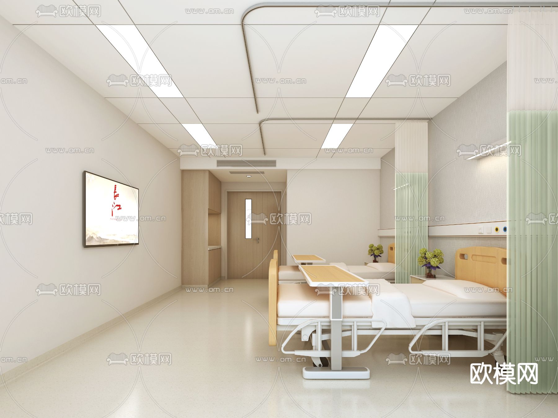 医院门诊 病房3d模型下载